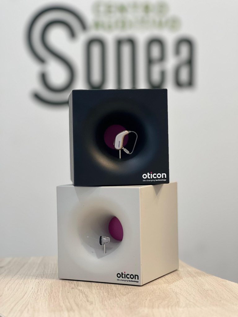 Audífono diseño Sonea centro auditivo Jaén audiología protésica tecnología
